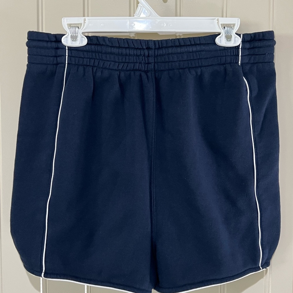 FP Movement by Free People Navy High-Waist Athletic Shorts with White Piping - Picture 4 of 8